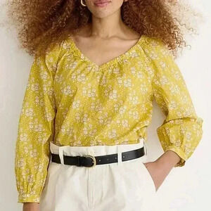 J.Crew cotton Liberty print front and back V